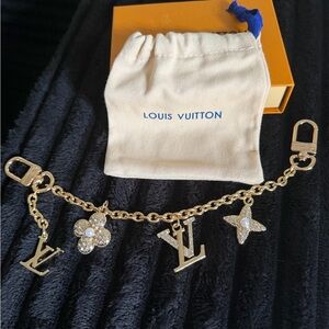 NEW Louis Vuitton Purse Bag gold bling Charm Luxury LV NIB